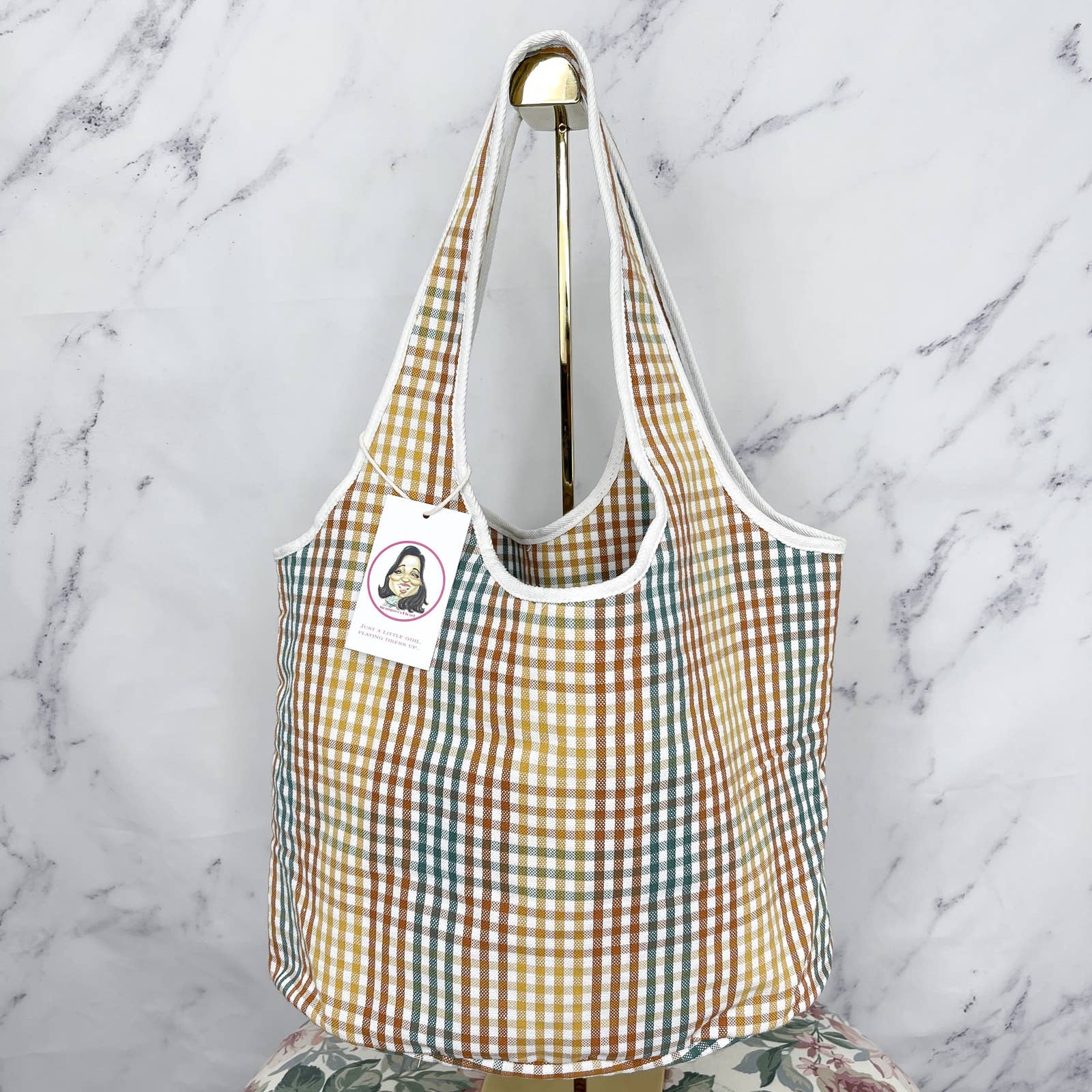 Madewell The Sicilia Tote Rainbow Gingham Moniquey s Closet