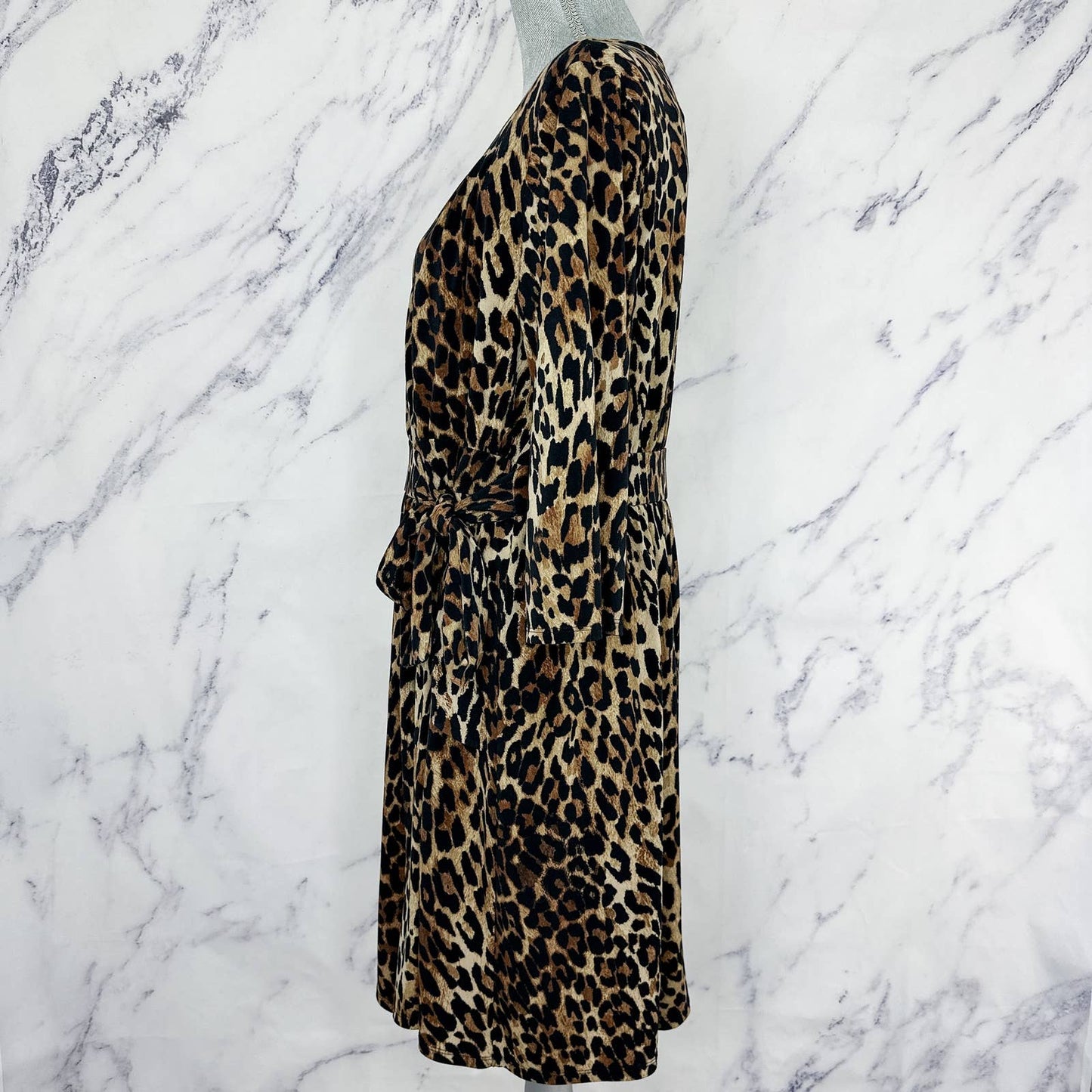 Lane Bryant | Leopard Print Faux Wrap Dress | Sz 14/16