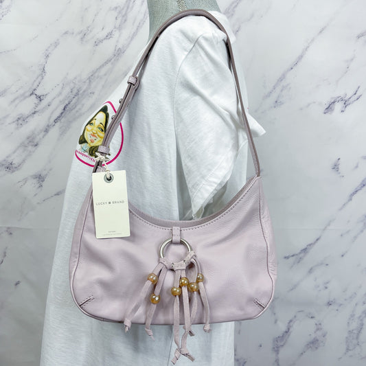 Lucky Brand | Mez Small Leather Shoulder Bag in Gray Lilac