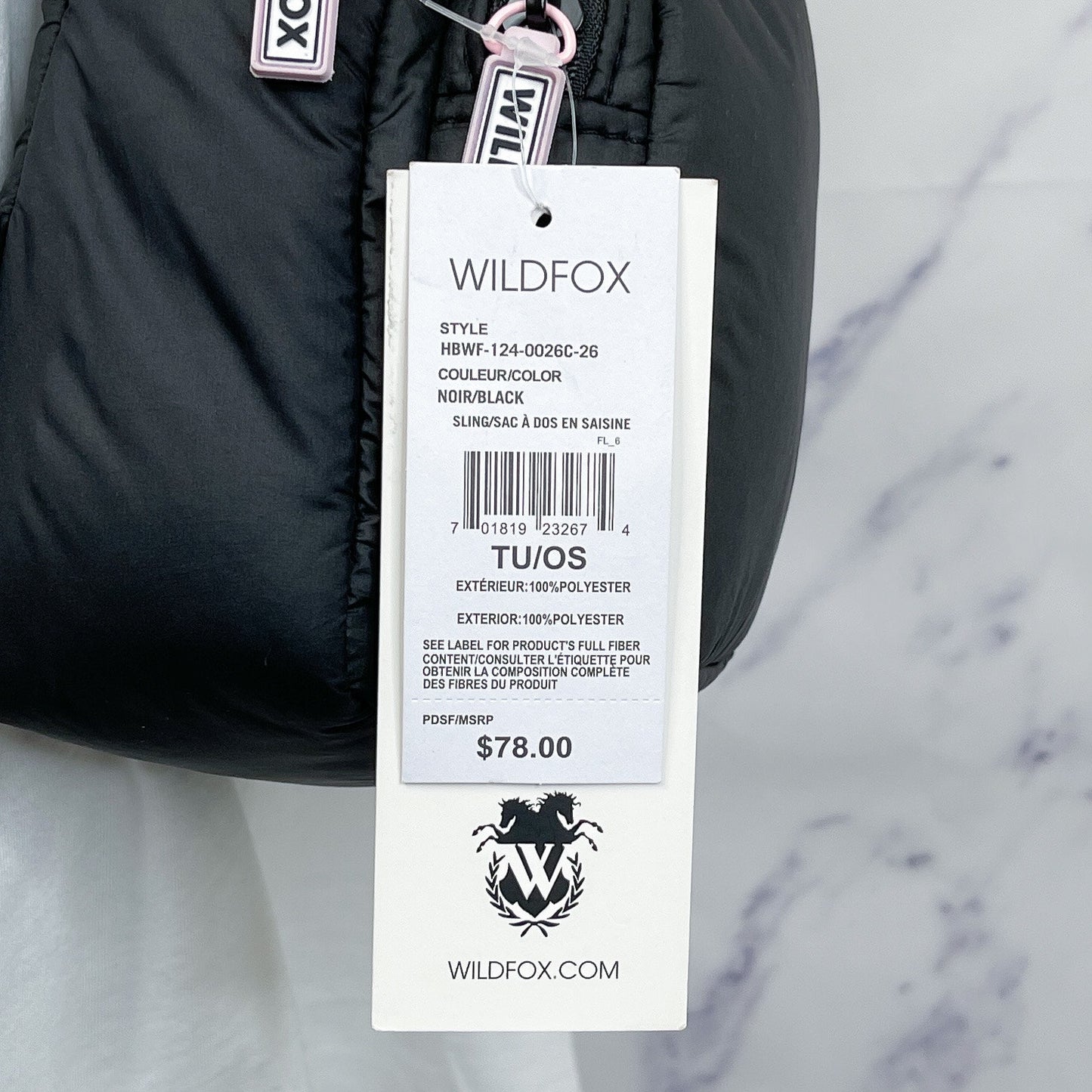 Wildfox | Logo Black Sling Bag