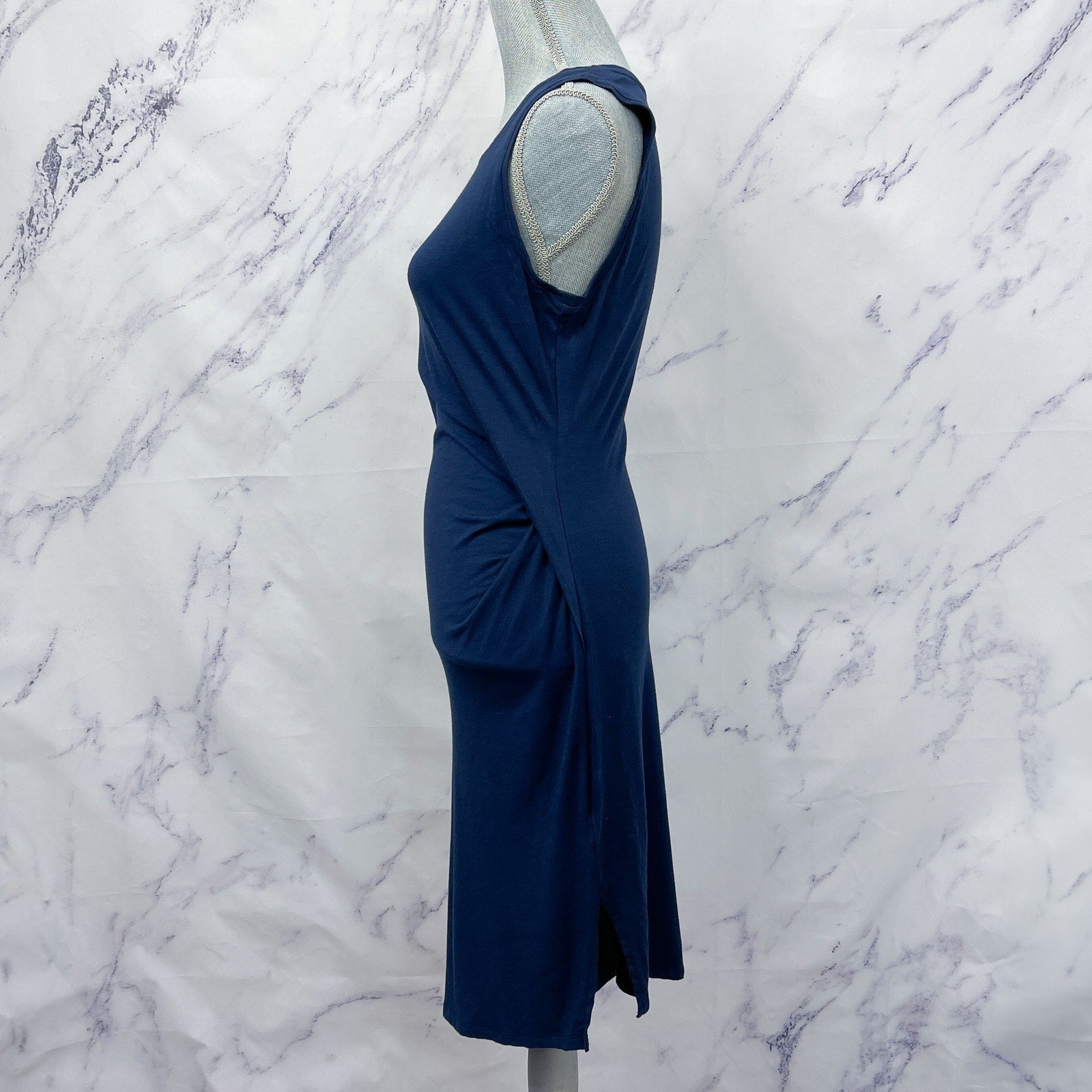MICHAEL Michael Kors | Navy Sleeveless Faux Wrap Jersey Dress | M Moniquey's Closet MICHAEL Michael Kors | Navy Sleeveless Faux Wrap Jersey Dress | M Moniquey's Closet
