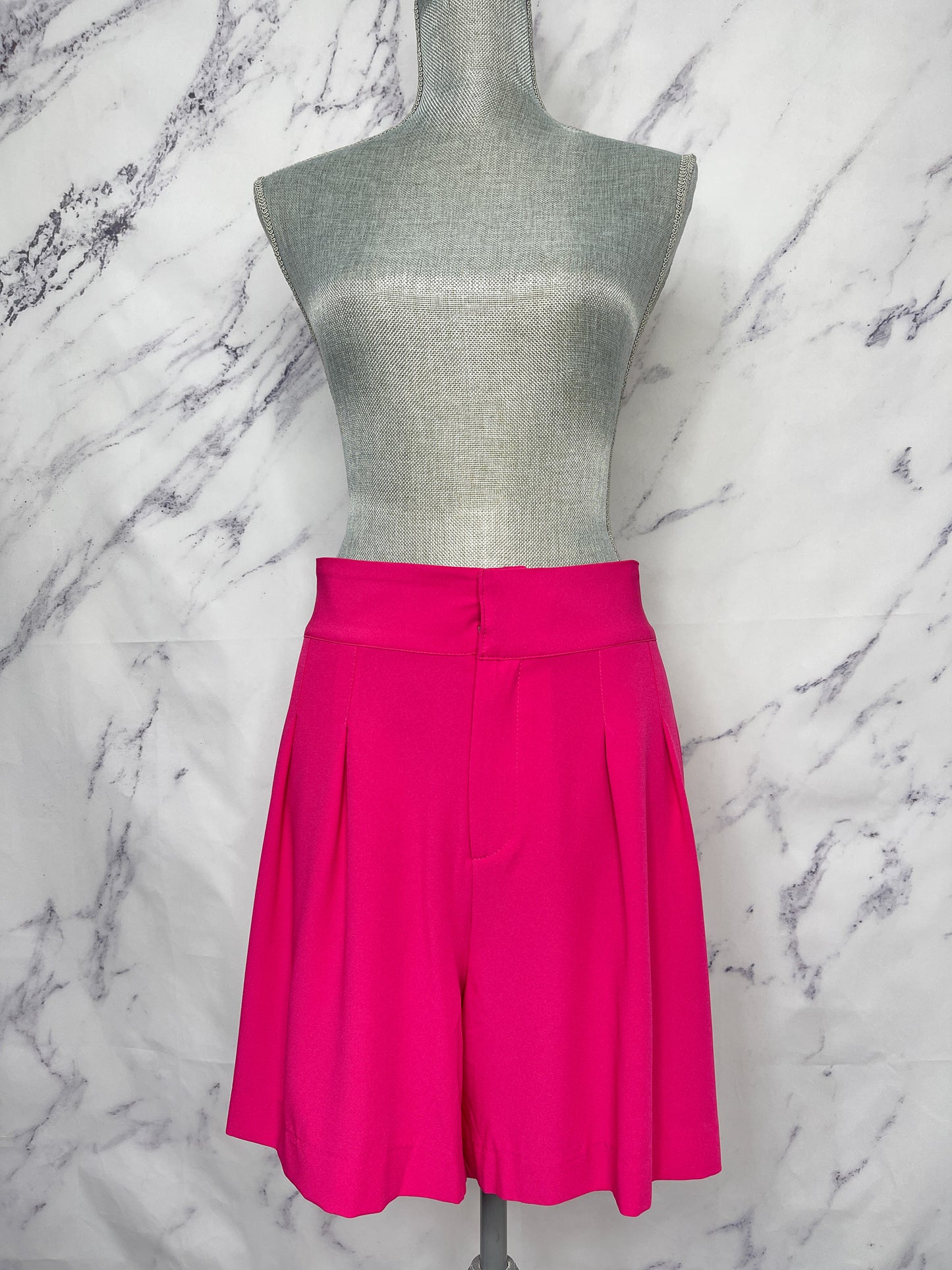 Torrid | Studio Crepe Wide Leg Shorts Fuchsia Size 18