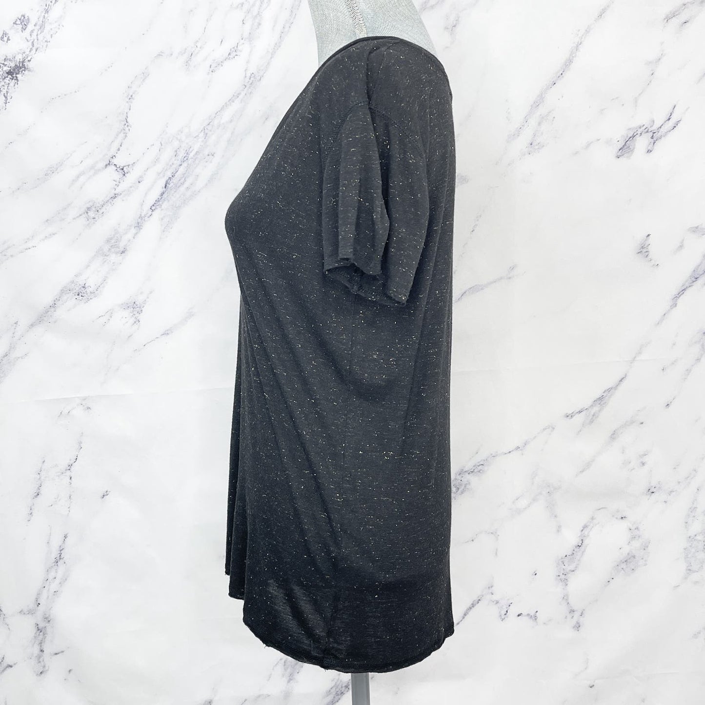 All Saints | Emelyn Shimmer Woven T-Shirt | M