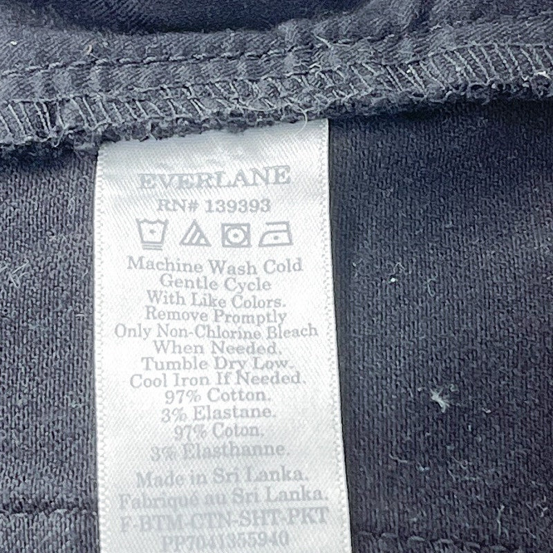 Everlane | Black Cotton Twill Shorts | 4