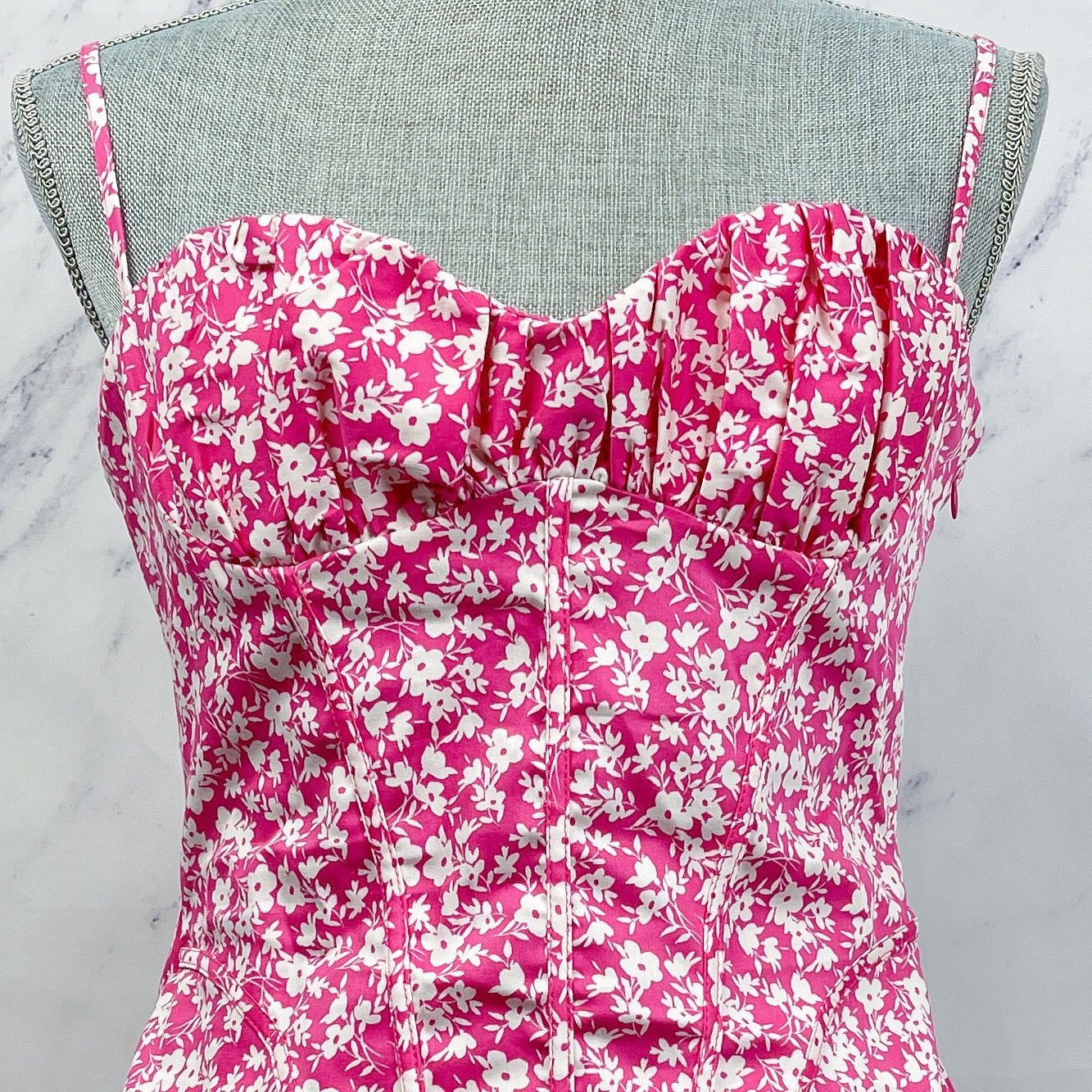 Zara | Floral Thong Bodysuit | L