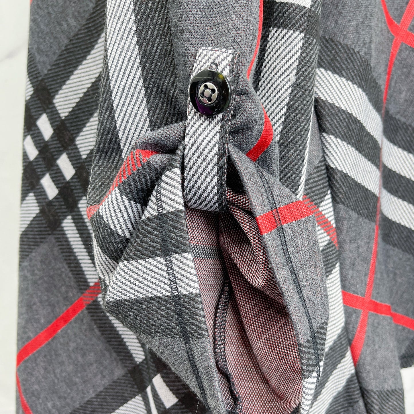 Ali Miles | Plaid Print Cowl Neckline 3/4 Sleeve Poncho | 1X