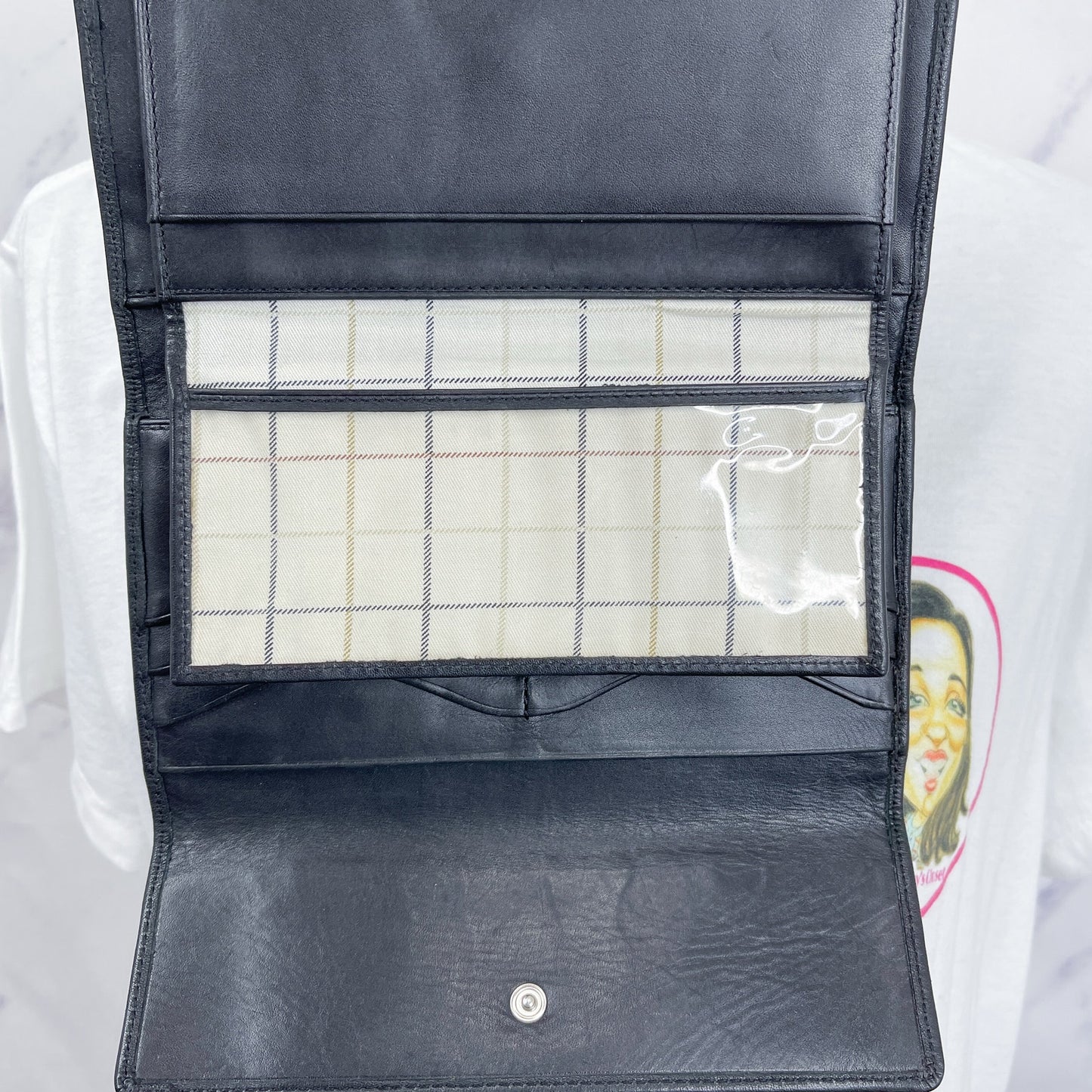 LAUREN Ralph Lauren | Black Leather Trifold Wallet
