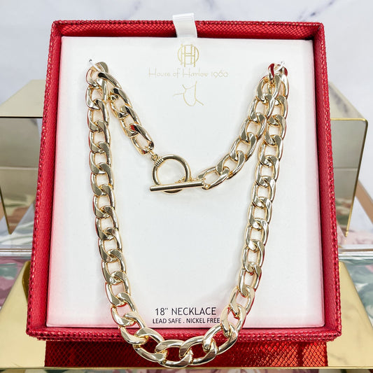 House of Harlow 1960 | 18” Gold-Tone Chain Link Necklace