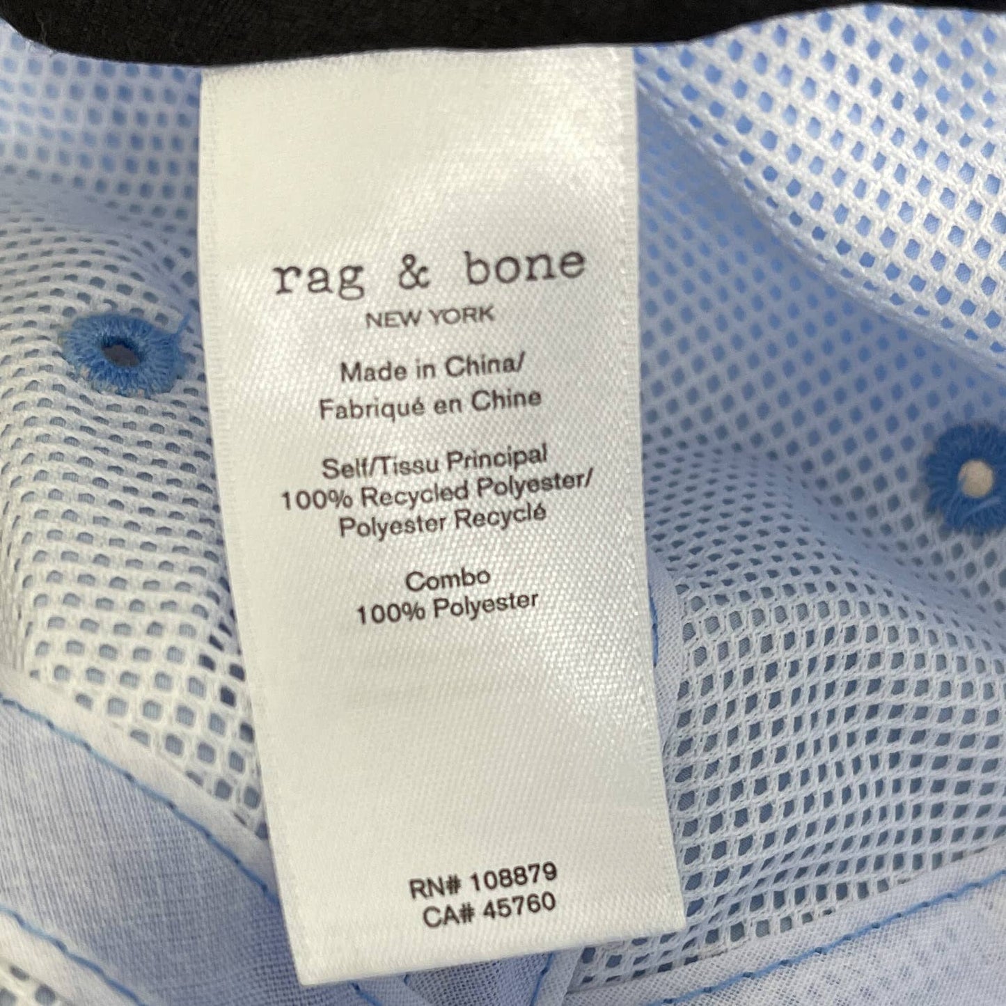 Rag & Bone | Addison Blue Baseball Cap