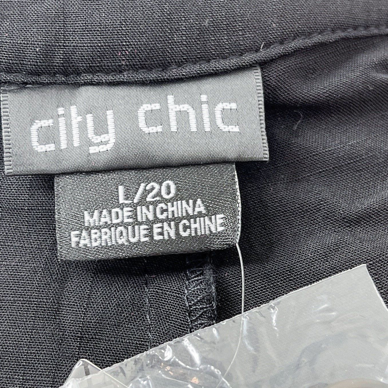 City Chic | Black Belted Flouncy City Shorts | L/20
