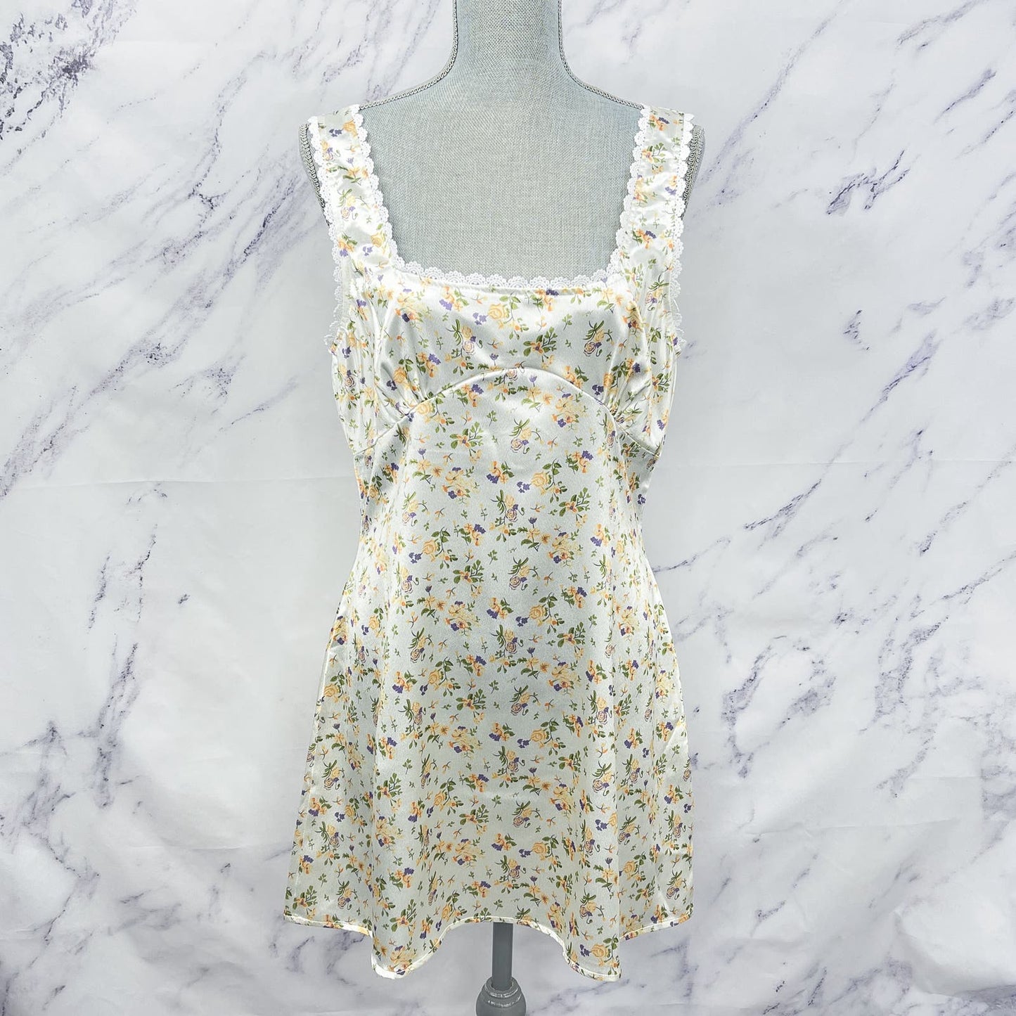 Princess Polly | Berlin Satin Floral Mini Dress | Sz 10