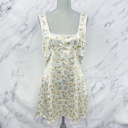 Princess Polly | Berlin Satin Floral Mini Dress | Sz 10