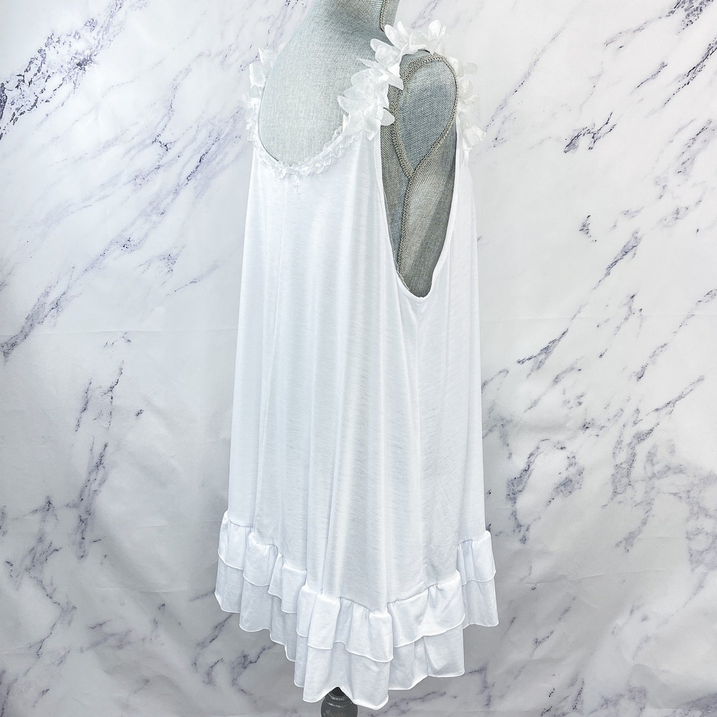 Mislook | White Ruffle Tunic Tank | 2XL