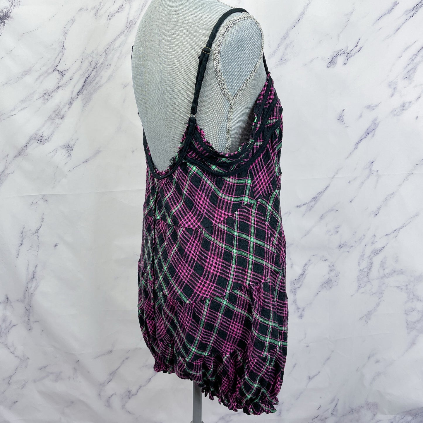 Free People Intimately Free | Plaid Crush and Blush Romper