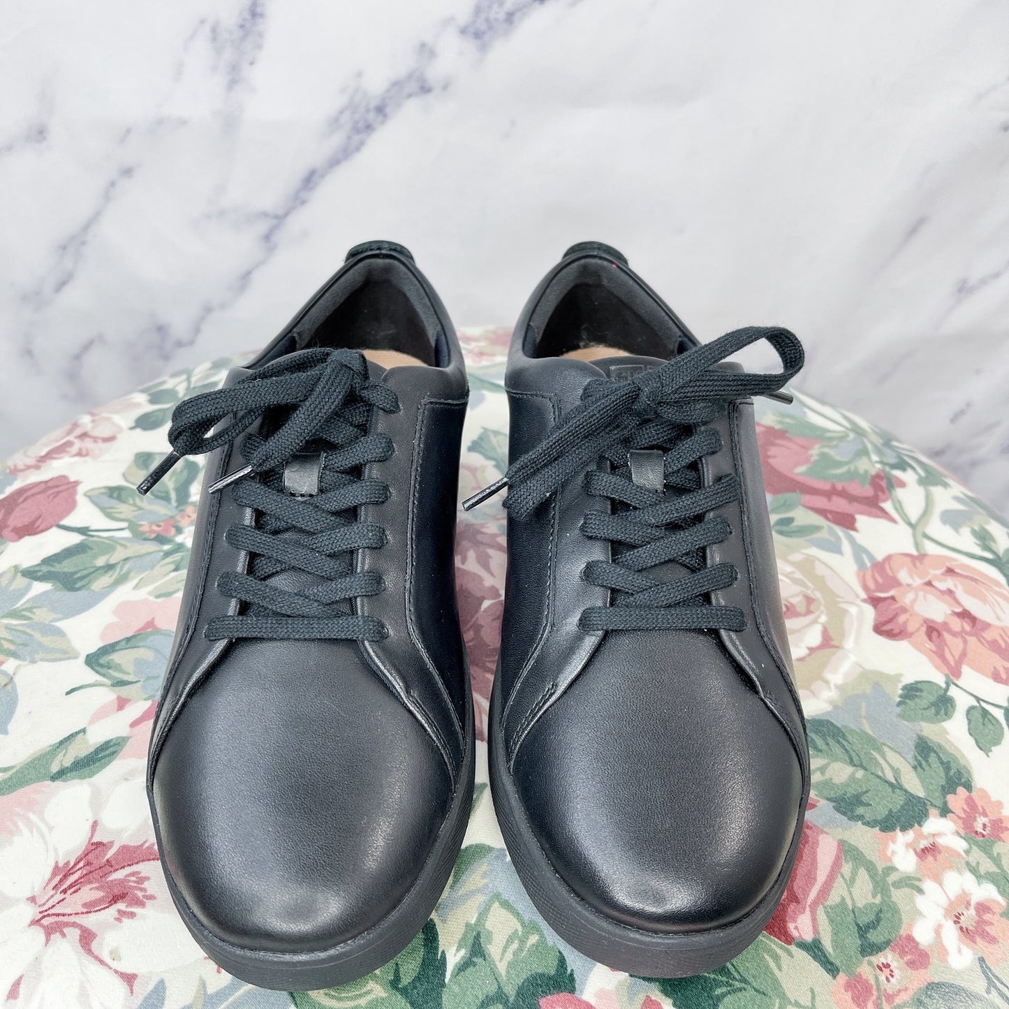 Fitflop | Rally All Black Leather Sneaker | Sz 8