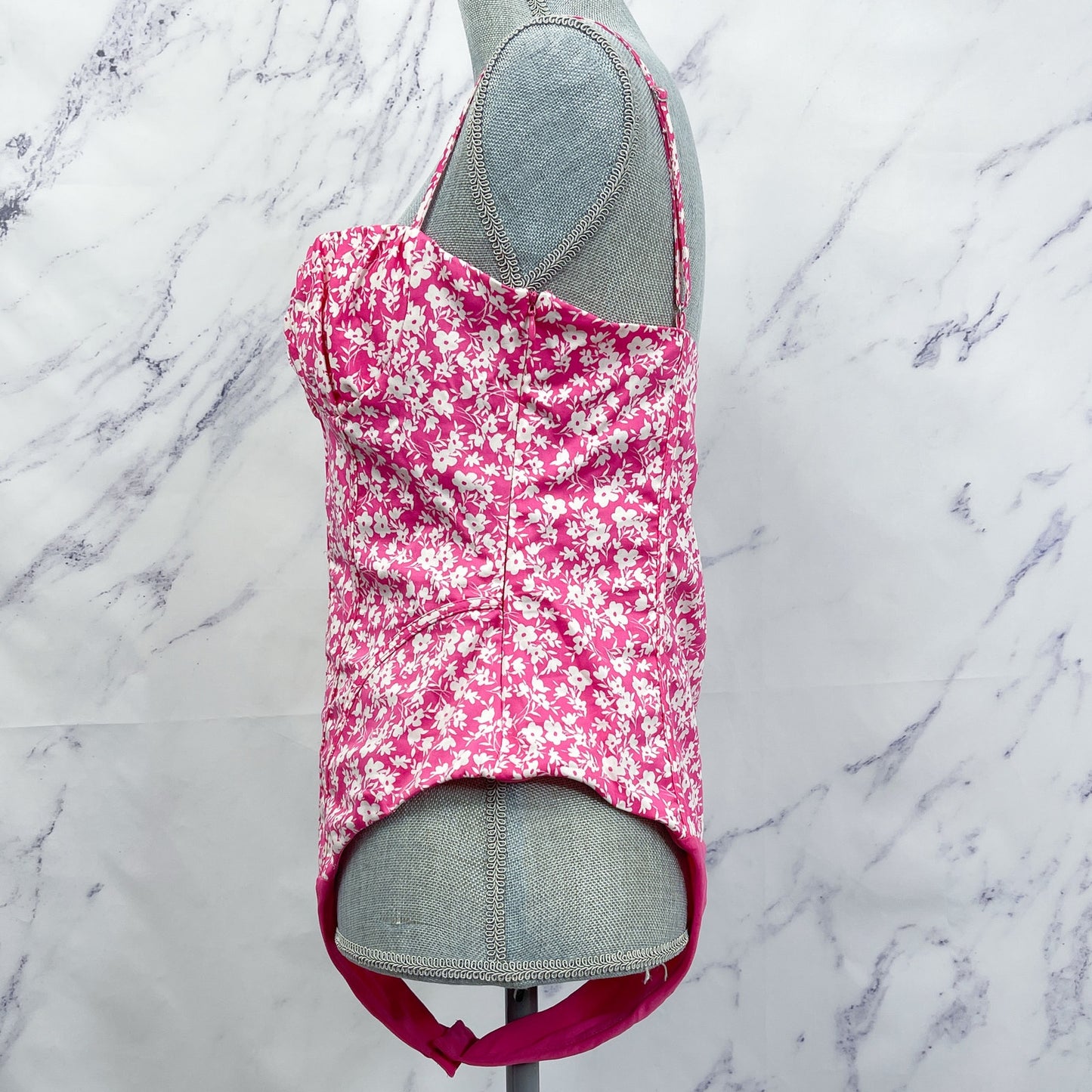 Zara | Floral Thong Bodysuit | L