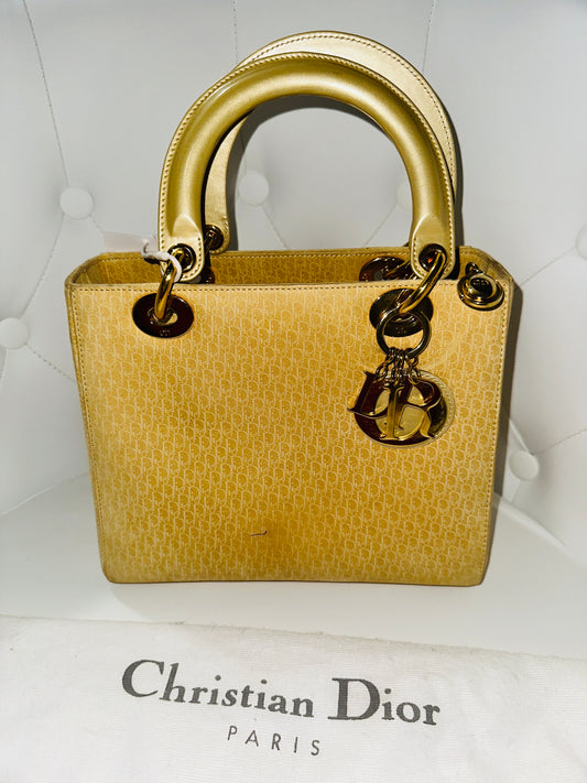 Christian Dior | Medium Suede Diorissimo Lady Dior Bag