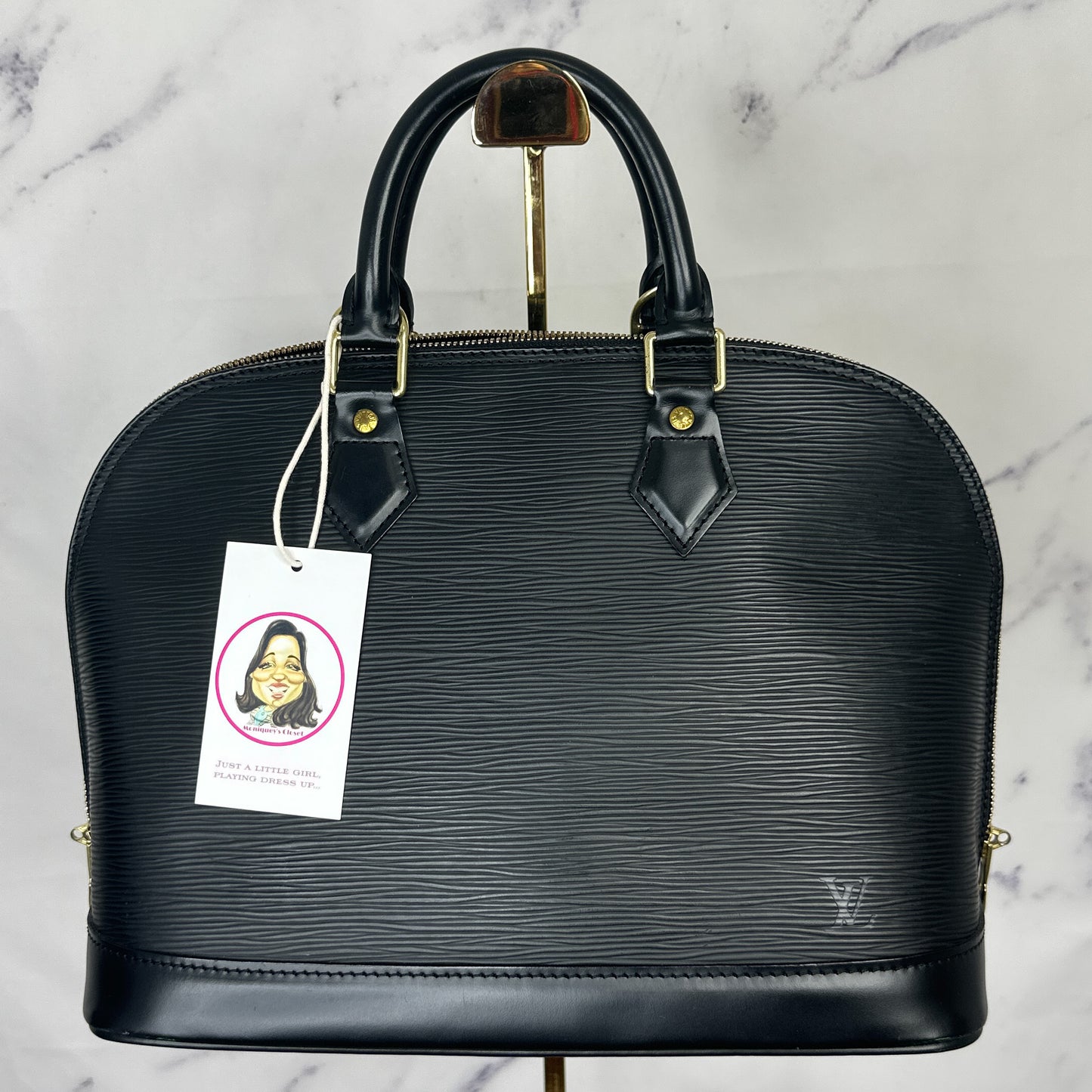 Louis Vuitton | Black Epi Alma PM