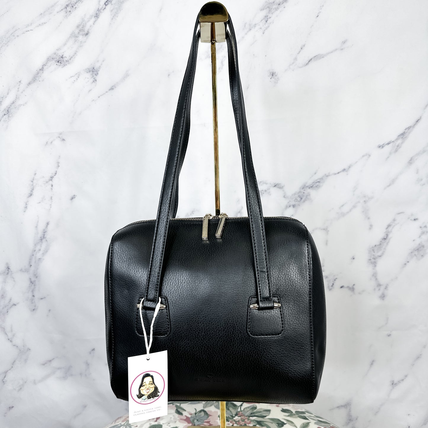 Celine Dion | Triad Black Shoulder Bag