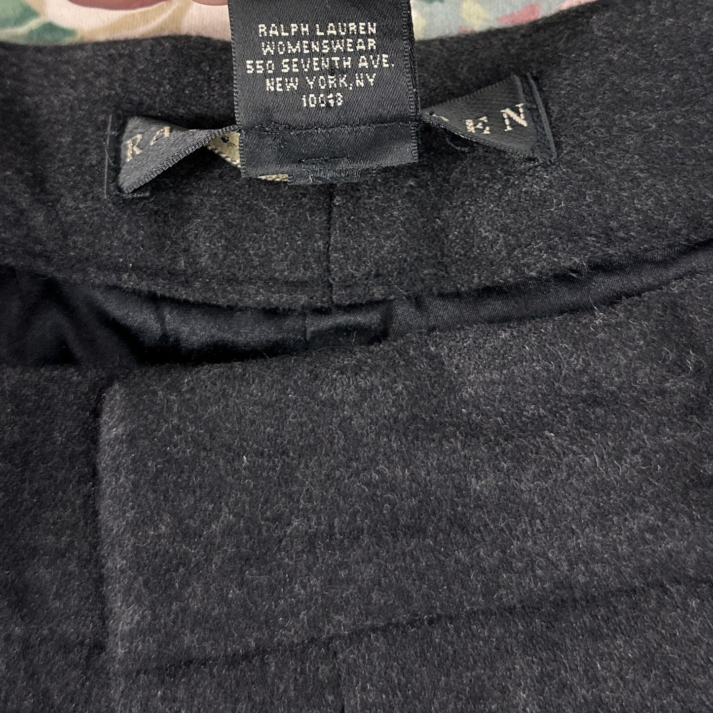 Ralph Lauren | Black Wool/Cashmere Blend Dress Pants | 10