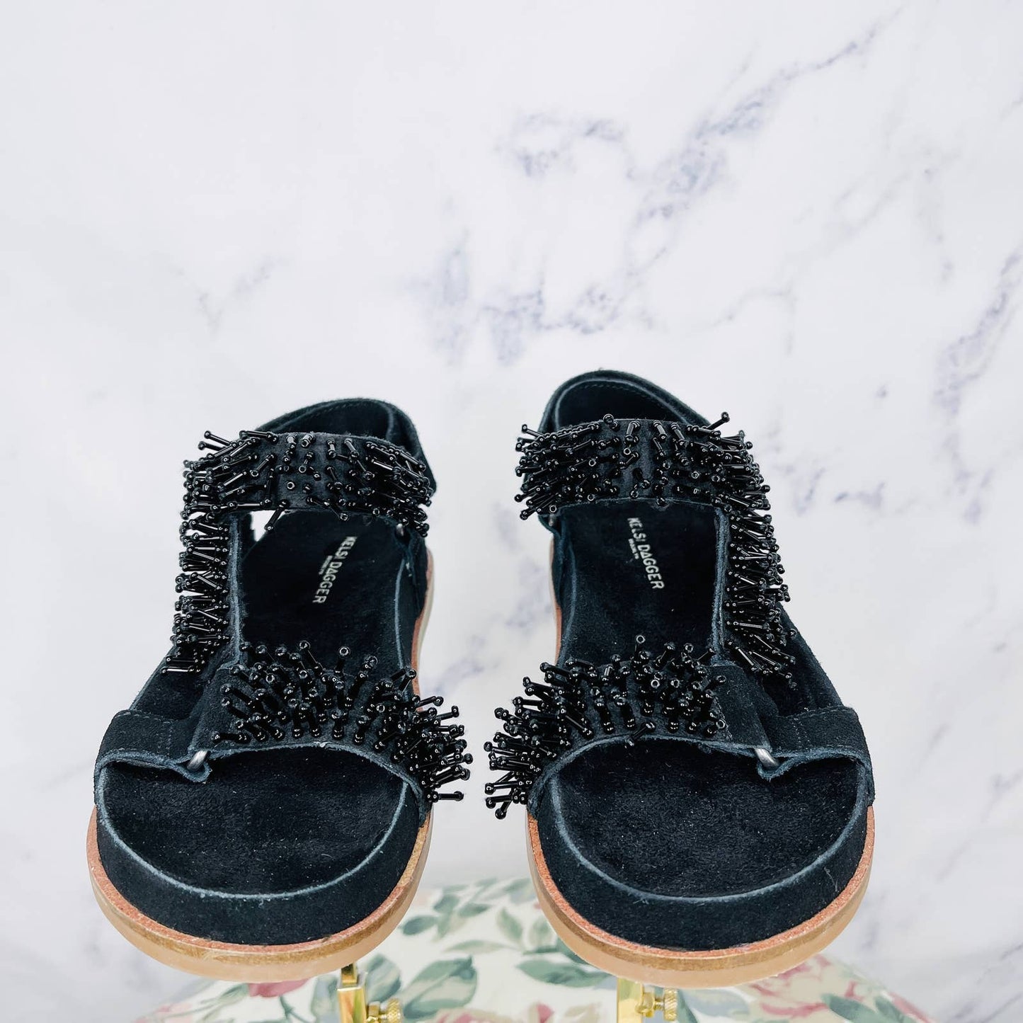 Kelsi Dagger Brooklyn | Anthropologie | Spark Beaded Sandal | Sz 7.5