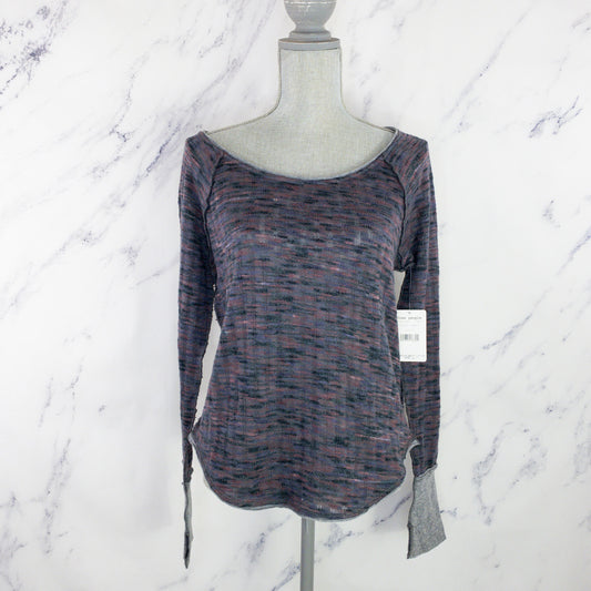 Free People| We The Free | Spaced Out Top | Black/Purple | Size L