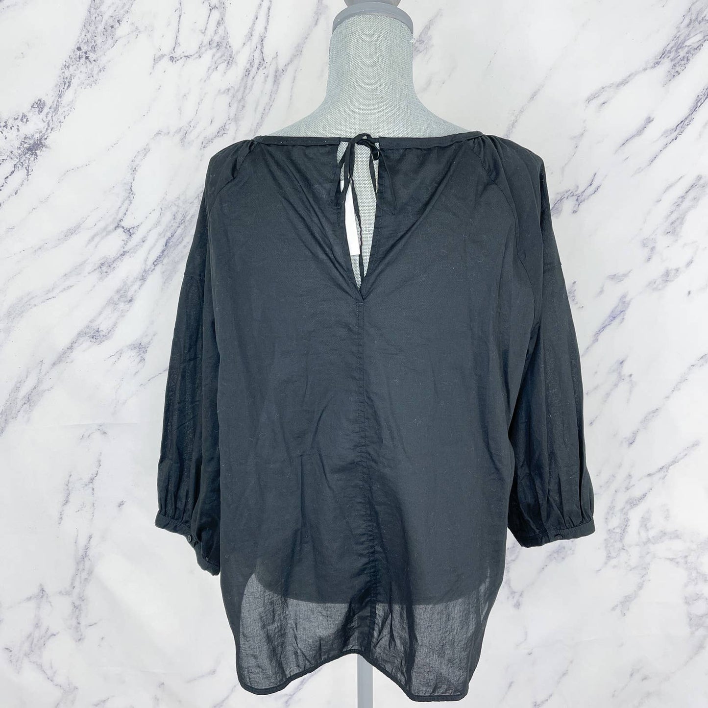 Everlane | Ruched Air Peasant Blouse | Sz 4 (S)