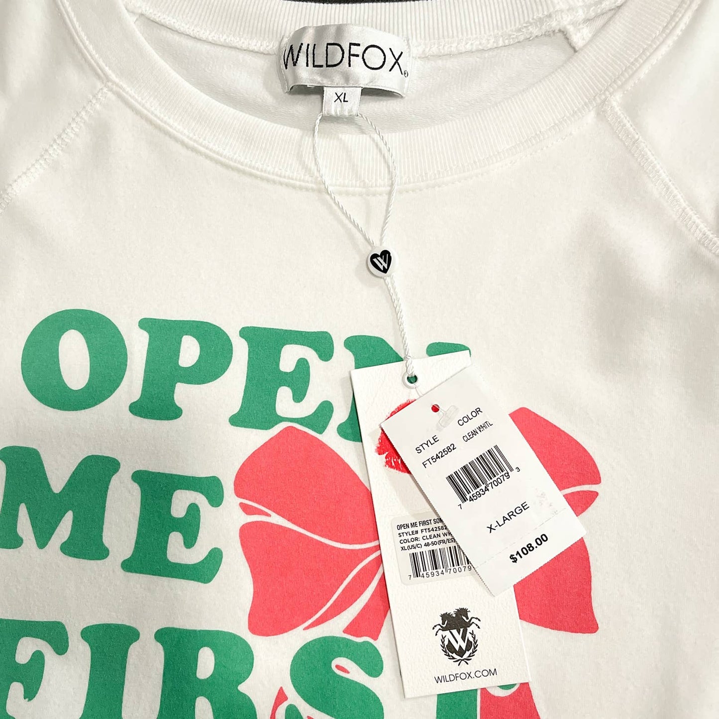 Wildfox | Open Me First Sommer Sweatshirt | Sz XL