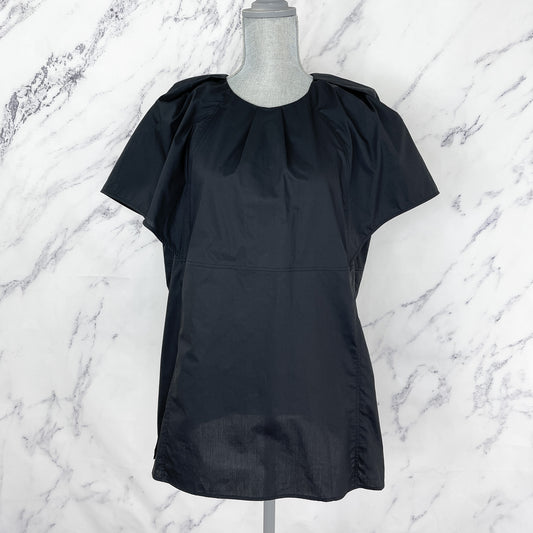 G. Label by Goop | Margo Pleated Neck Top | Sz 14