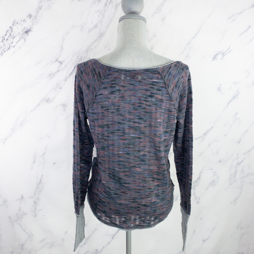 Free People| We The Free | Spaced Out Top | Black/Purple | Size L