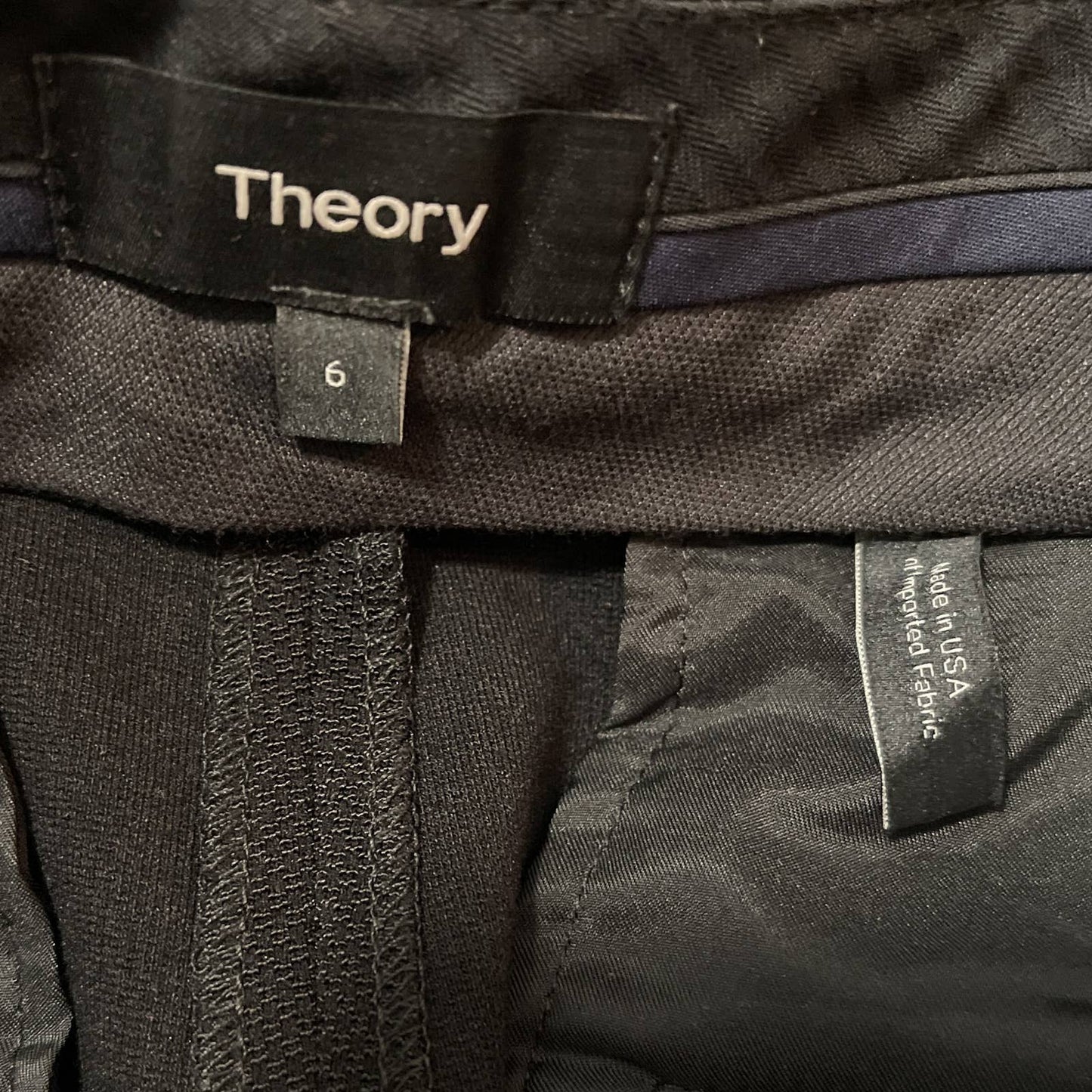 Theory | Treeca K Oxford Knit | Black | Sz 6