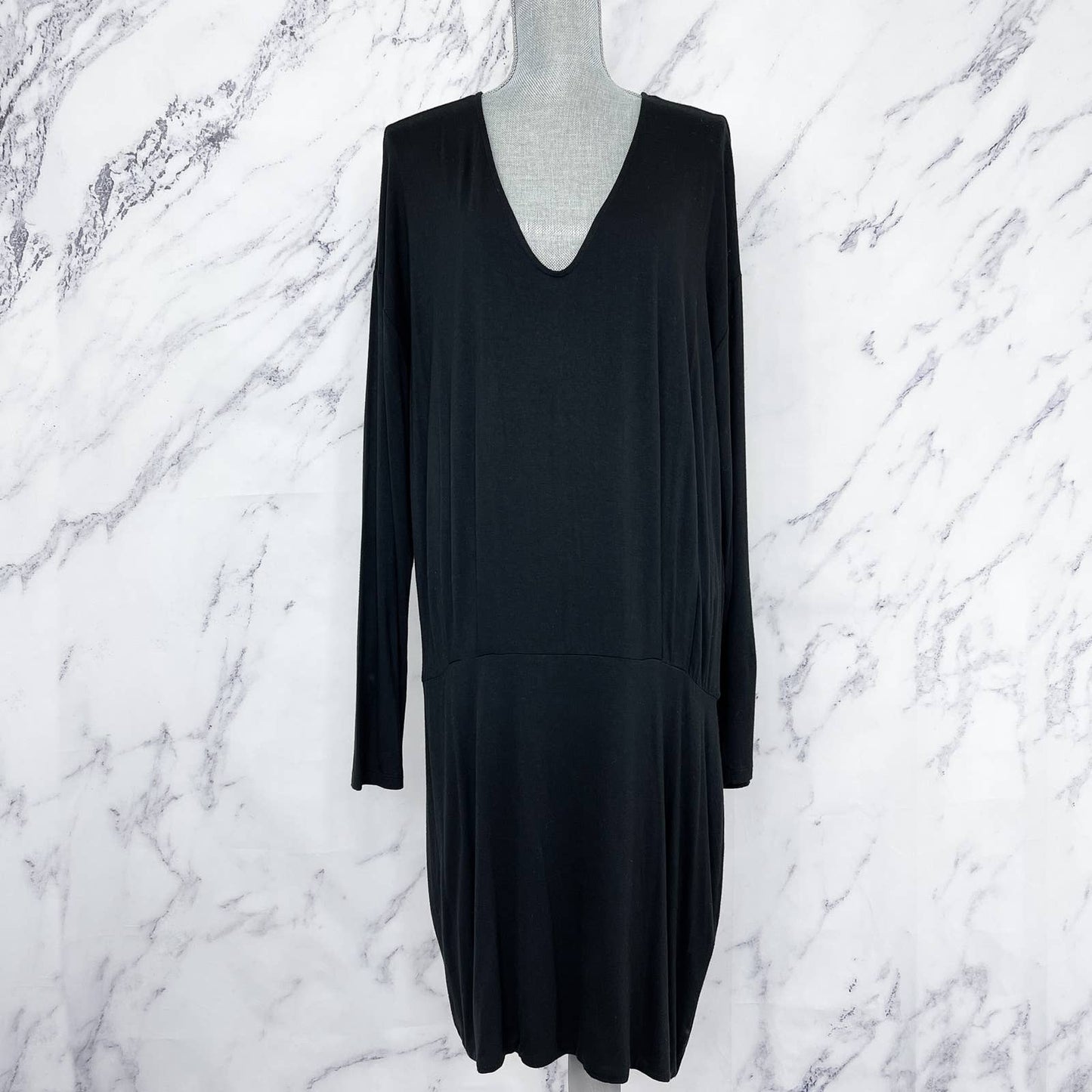 Banana Republic | Black Knit Long Sleeve Dress | Sz XL