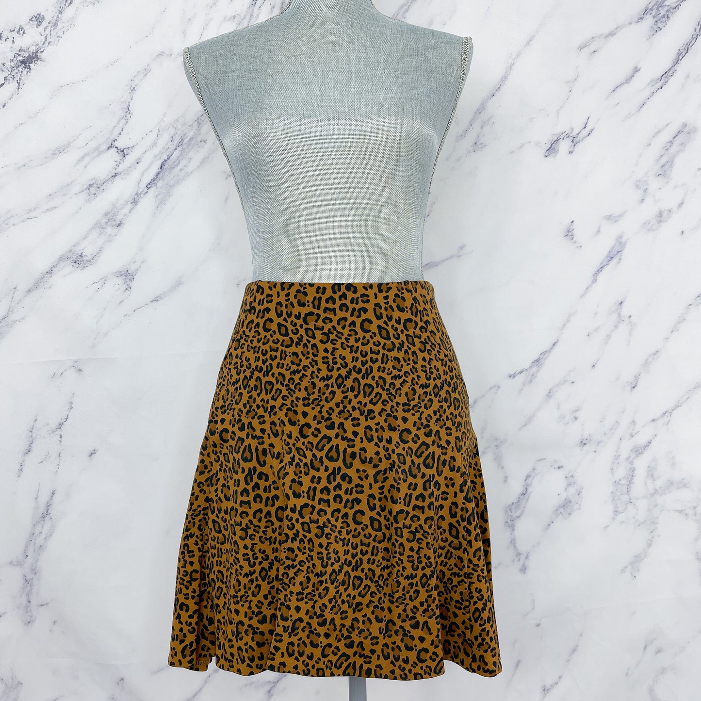 The Limited | Leopard Print Skater Skirt | Sz M
