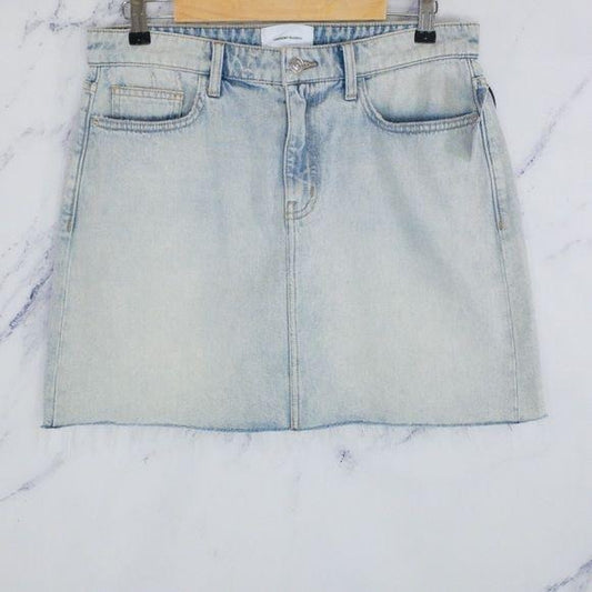 Current Elliott | The 5-Pocket Denim Mini Skirt | White Blue | Size 31