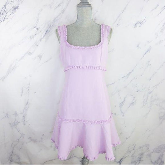 Cinq a Sept | Ana Ruffle Mini Dress | Lilac | Size 10