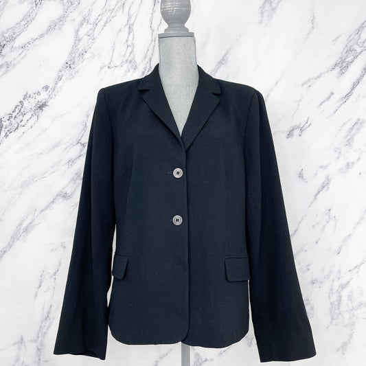 Emanuel Ungaro | Black Wool Classic Blazer/Suit Coat | Sz 14