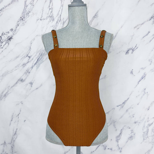 The East Order | Ribbed Bodysuit Cocoa | Sz S