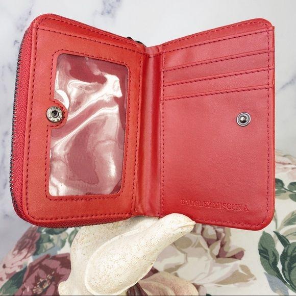 Badgley Mischka | Embossed Small Wallet | Red