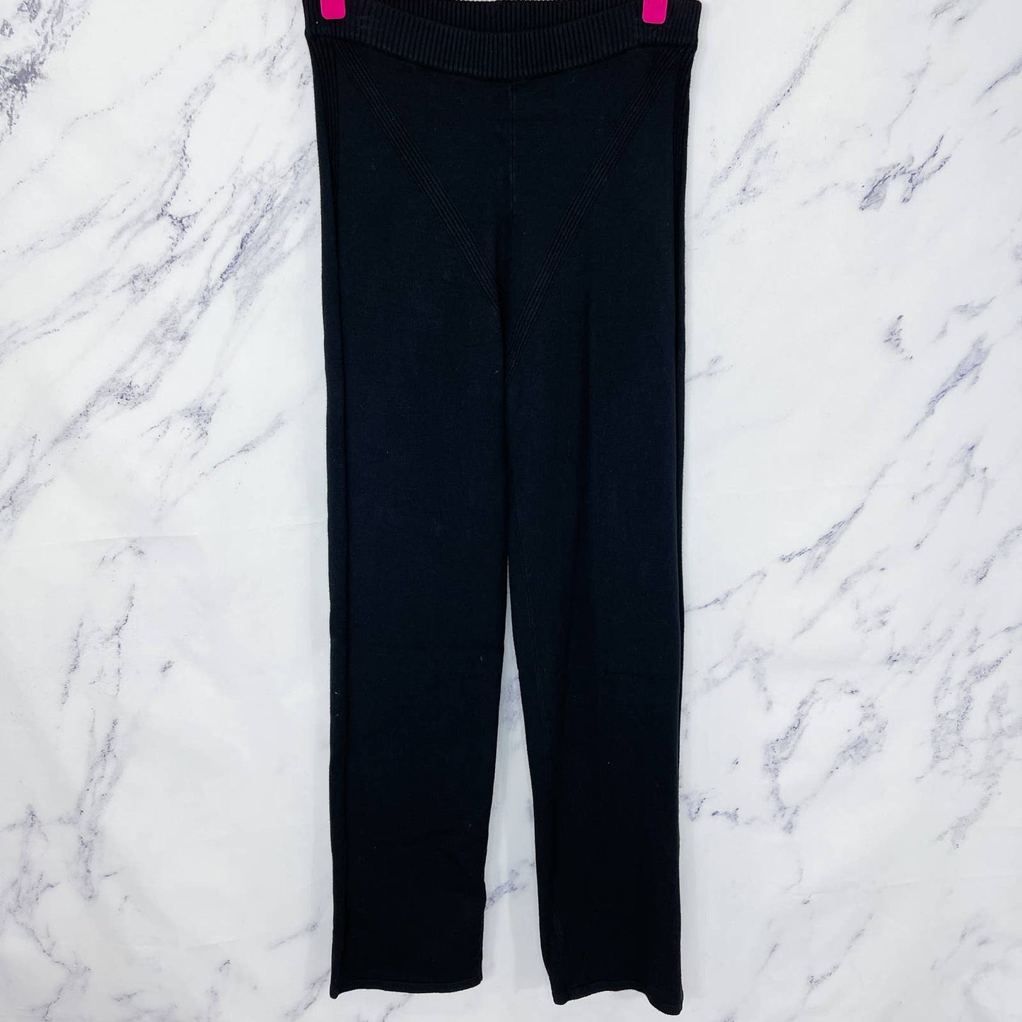 Good American | Black Knit Pants | Sz 4 (XL)