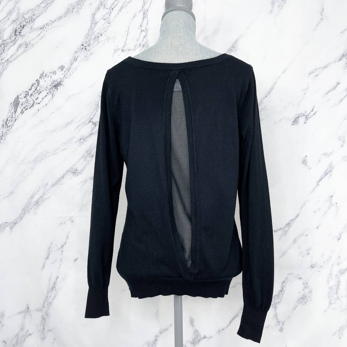 Alberto Makali | Studded Mesh Sweater | Sz L
