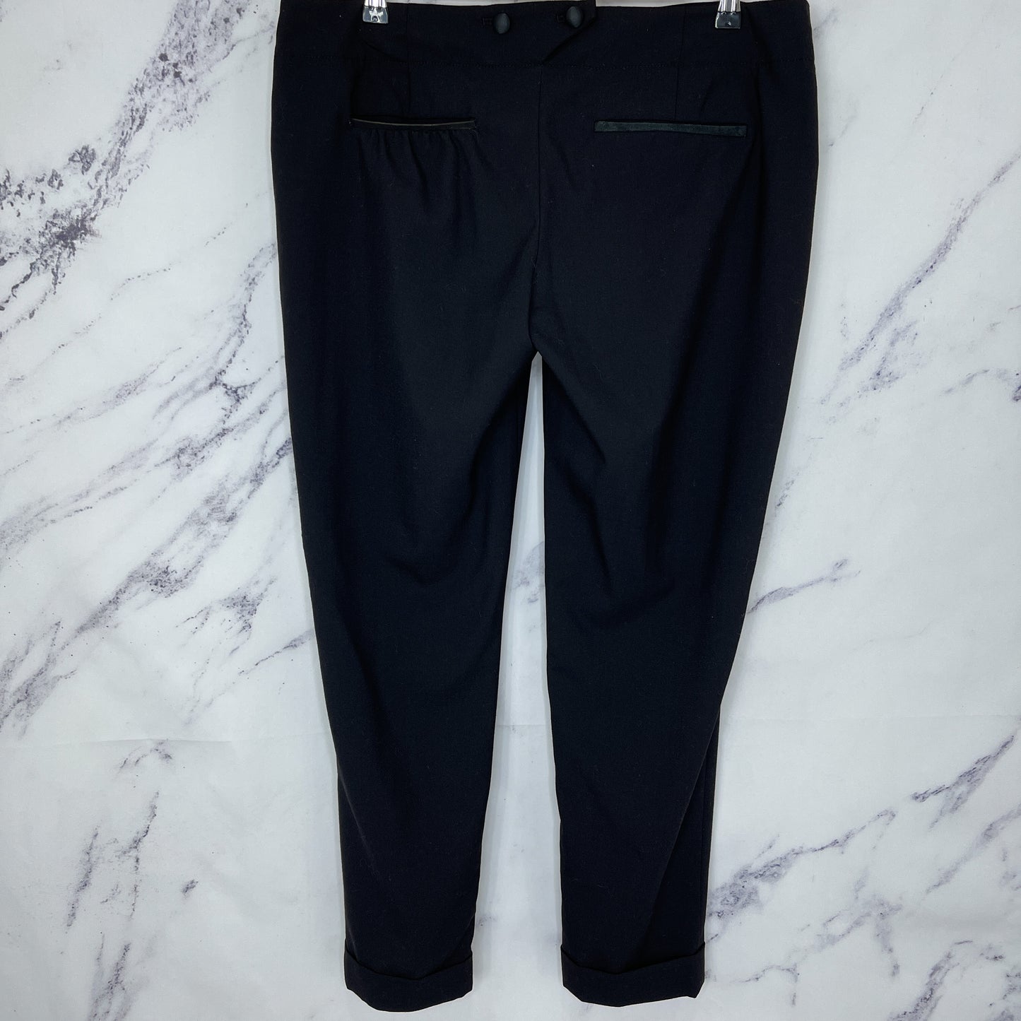 Juicy Couture | Black Cuffed Hem Trouser Pants | Sz 10