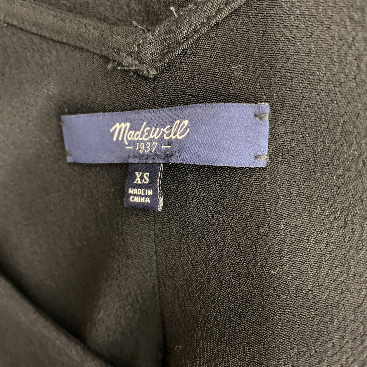 Madewell | Leather Edged Easy Shirt Dress | Sz XS