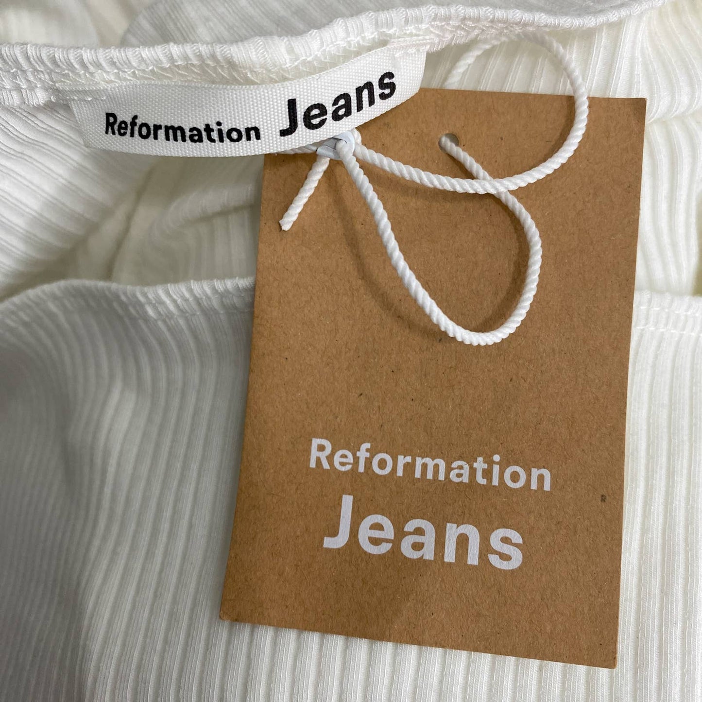 Reformation | Judy Ribbed Bodysuit | Sz XL