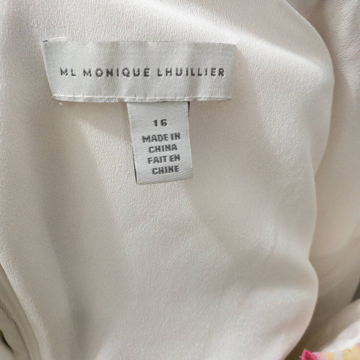 ML Monique Lhuillier | Blooming Field Smocked Midi Dress | Sz 16